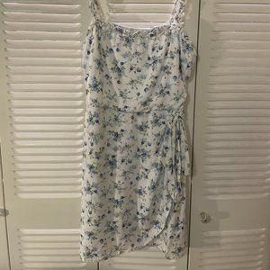 Francesca's Brady Floral Wrap Skirt Mini Dress
